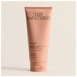 + Lux Unfiltered N°32 Summer Skin Classic Gradual Self Tanner, Hydrating Self Tanning Lotion - Shea Butter & Squalane - Non-Sticky, No Transfer, Natural-Looking - Vegan Sunless Tanner - Vanilla Caviar