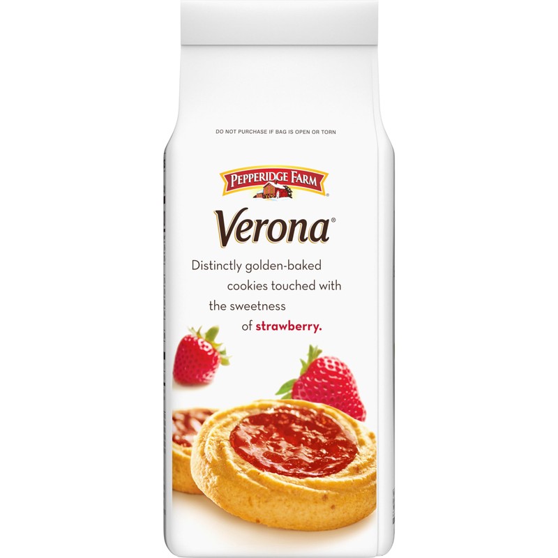 Pepperidge Farm Verona Strawberry Thumbprint Cookies, 6.75 OZ Bag (18