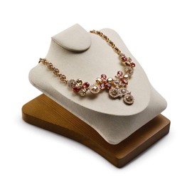Oirlv Wooden Necklace Holder Necklace Display Stand Jewellery Display Bust Jewelry Showcase Display Bust