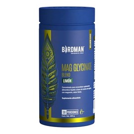 BIRDMAN Mag Glycinate Blend  Glicinato y Citrato de Magnesio en Polvo 400 mg  Apoya tu Alimentación Diaria  Fórmula Natural Sin Aditivos  Sin Azúcar  