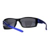 PASTL Nitrogen Polarized Lens Sunglasses Mens Wrap Around Rectangle Shades