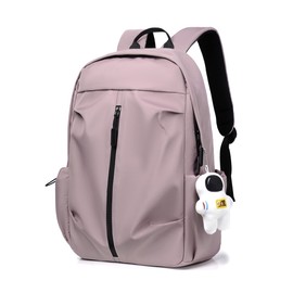 SOOWER Backpack, Popular, Stylish, Casual Backpack, School Commute, Lightweight, Waterproof, Durable, Business Trips, Large Capacity, Anti-Theft, 6 Colors, Pink, XS