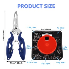 2-Piece Set Carp Fishing Weights, Split Shot, Soft Metal Fishing Shot Weights For Carp & Coarse Angling, Durable Fishing Weights For All Conditions