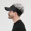 MESU Mens Visor Hat Wig Peaked Baseball Golf Cap with