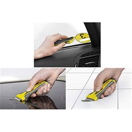 Easy Absorb Replacement Blades for Ceramic Hob Scrapers in Dispenser Box, Stainless Steel, Set Pack of 10