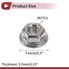 HEROFFIX 5 Pcs M3x0.5 Car Flange Nuts 316 Stainless Steel
