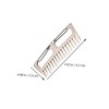 Outanaya Outdoor Comb Tool Titanium Alloy Anti-static Comb Keychain Ring