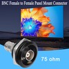 QIANRENON BNC Threaded Fixing Circular Adapter BNC Female to Female