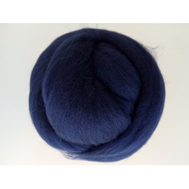 Navy Blue* 100% Merino Wool Giant Yarn Extreme Arm Knitting Felting Wool Tops Roving Bulky 50g - 4kg (80 g)
