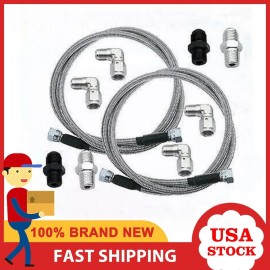 Unbranded NEW SS Braided Automatic Transmission Cooler Line Kit -6AN for GM 6L80E 4L90E