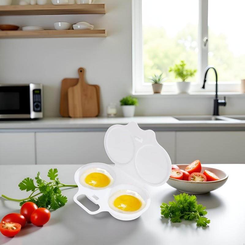 White Egg Poacher, Microwave Egg Boiler Poacher, Microwave Egg Poacher,