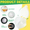 50 Sets 1.5 oz Heart Shaped Jello Shot Cups with