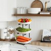 LIBWYS 3-Tier Plastic Fruit Bowl - Multi-Level Fruit Basket with