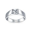 Bling Jewelry Princess Cut 925 Sterling Silver CZ Polished Band