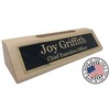 Made in America Name Plate for Desk with Business Card