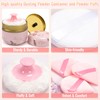 5PCS Powder Puff and Container, Portable Powder Puff Container for