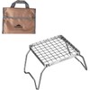 Campingmoon Portable Campfire Grill Grate 304 Stainless Steel Folding Camping