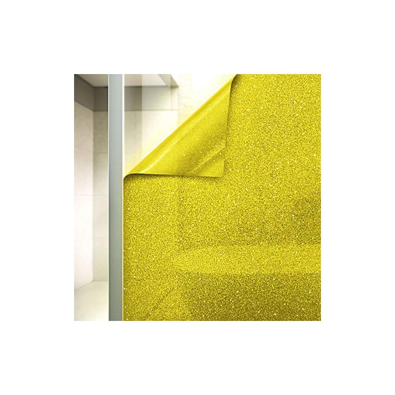 VViViD Gold Yellow Crystal Tint Frosted Decorative Two-Way Privacy Window