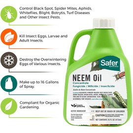 Safer 5182-6 Brand Neem Oil Concentrate,Green