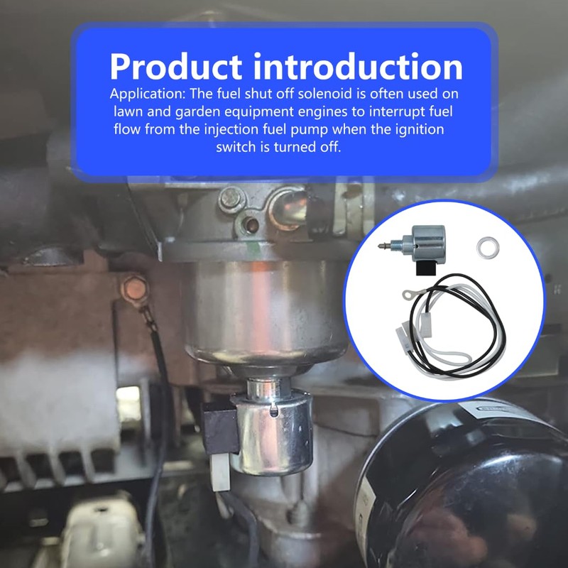 Fuel Shut-Off Solenoid Kit Fit for John Dee re E100