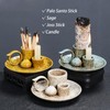 4 in 1 Ceramic Incense Burner Holder with Handle for