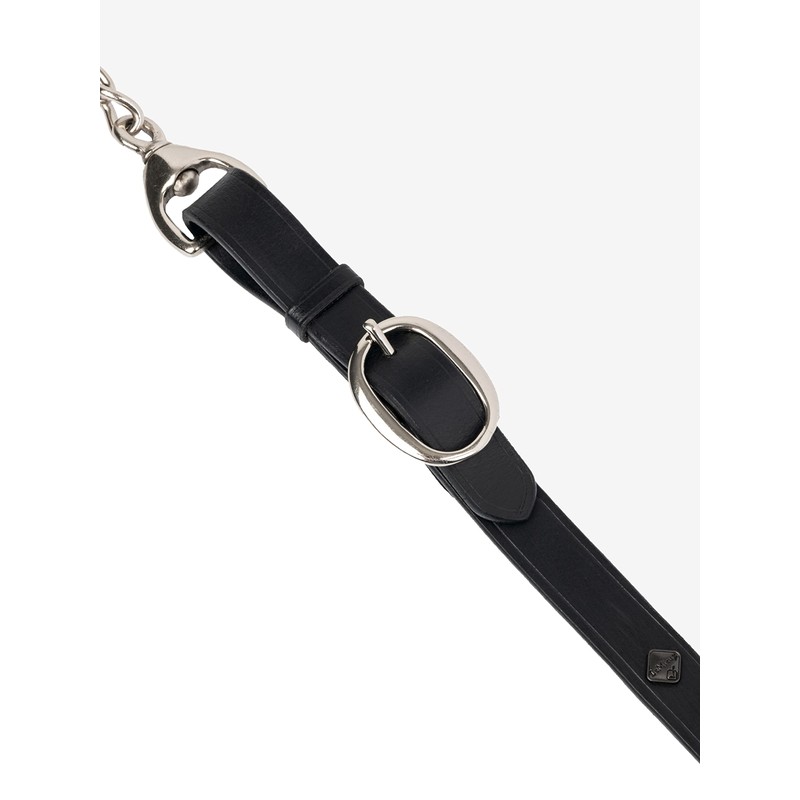 LeMieux Leather Trot Up Chain for Horses in Black -