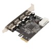 PCIe to USB2.0 Expansion Card 4 Ports 4 Pin Power