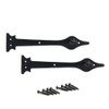Black Antique Fake Hinge Spear Head Cast Iron Decorative Hinge