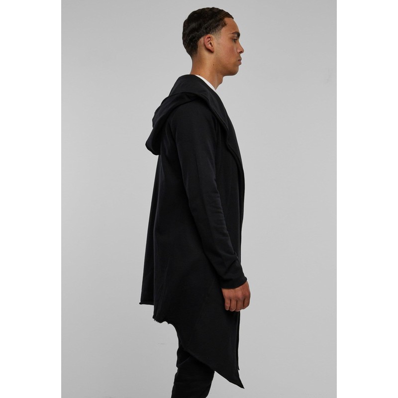 Urban Classics Men's Long Hooded Open Edge Cardigan - Regular