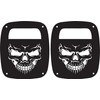 JeepTails Skull Face Tail lamp Light Covers Compatible with Jeep