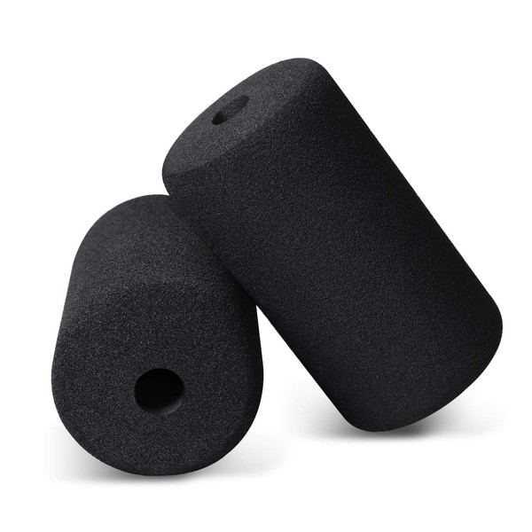 CAP Barbell PU/Foam Roller, PU/Foam Foot Pads, Roller Pad for Leg Extension, Weight Bench, PEC Deck Pads Replacement Parts for Exercise Machine, Multiple Size Available, Sold by Pair