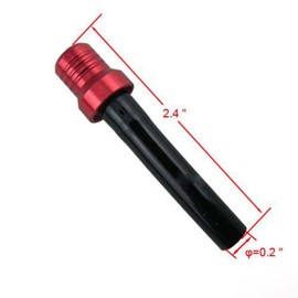 TDR 5pcs Red Petrol Fuel Tank Cap with Gas Breather Hose Tube for Dirt Bikes Quad ATV, A7009-T6 Aluminum, Anti Reverse Flow, Ventilation