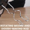 Pack of 2 dough hooks for hand mixers, stainless steel