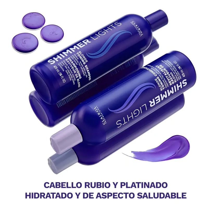 Clairol Shimmer Lights Shampoo Blonde Toning 237 Ml
