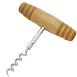 Chef Craft Wood Handle Corkscrew, 4 inch, Natural