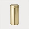 teemando® Glory Tin Gold 130 g Tinplate, Gold, Round, Slip-On