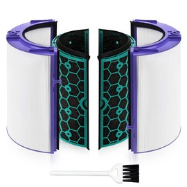 Air Purifier Filter Replacement for Dyson Pure Cool Purifying Fan TP04 HP04 DP04, 2-in-1 360° Combi True HEPA and Activated Carbon Filter