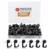 50 Pcs Black Push Pin Hooks, Cork Board Pin-Hooks Decorative