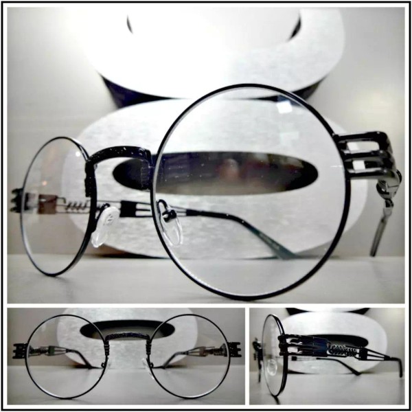 LUXE Eyewear Mens Classy Elegant Vintage Retro Style Clear Lens