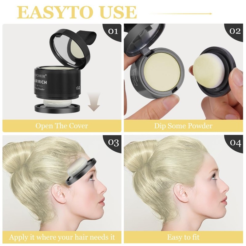 Root Powder for Men and Women, Hair Thickening Root Powder,