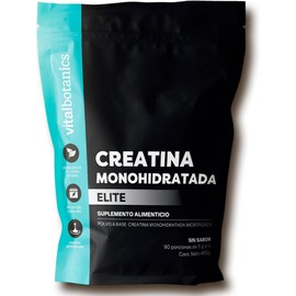 VITALBOTANICS Elite Creatine Monohydrate Powder, Unflavored Pure Pre-Workout & Gym Supplement – 90 Servings (450g)