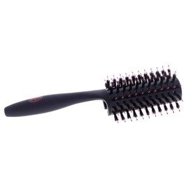 Wet Brush Straighten & Style Round Brush - for All Hair Types - A Perfect Blow Out with Less Pain, Effort and Breakage - Open Barrel Design For High Speed Drying In Less Time, Black