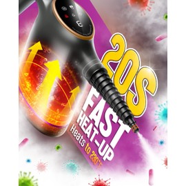 POPCHOSE Handheld Steam Cleaner for Home, Portable Pressurized Steamer for Cleaning Tile, Grout, Surfaces, Windows, Car, 20S Fast Heat Up, 12 Accessories, Steam Adjustable, Safety Lock, Rosegold