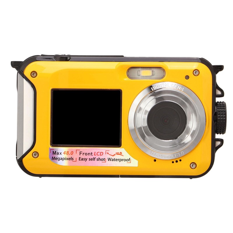Underwater Cameras Full HD 2.7K 48MP 10ft Waterproof Underwater Digital