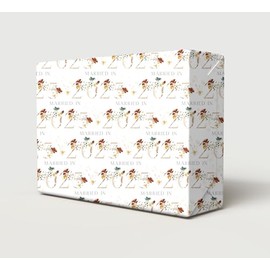 2 Sheets 2 Tags Married In 2025 Floral Numbers Wrapping Paper Classy And Beautiful Just Married Bride Groom Mr & Mrs Giftwrap