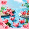 Meooeck 30 Pcs Axolotl Float Bath Toys Bulk Cute Rubber