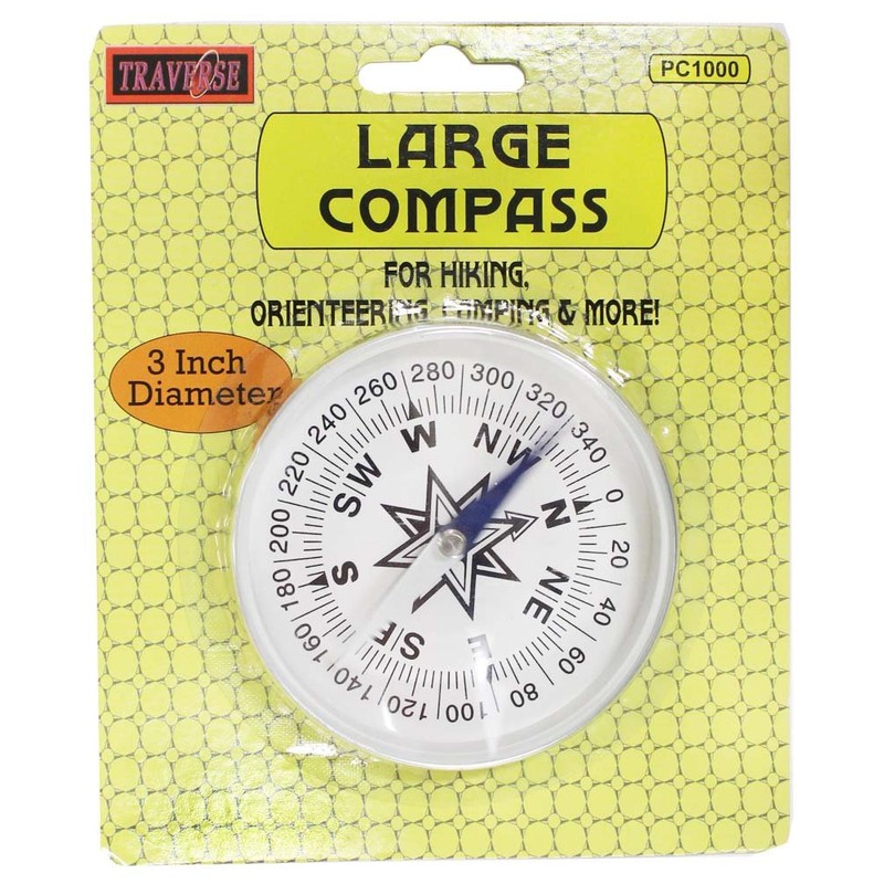 ADROIT 3 Inch Diameter Large Compass | Aluminum Casing |
