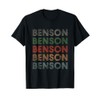 Benson First Name Grunge Style Vintage Retro T-Shirt
