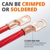 Wirefy 4/0 Gauge 1/2" Wire Lugs - Copper Cable Lugs