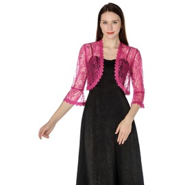 FAIRYGATE Women's Shawl - Lightweight, Sheer, Wedding with Sleeve Shrugs, Nylon Open Front, Ruffle Bolero Cardigan Cover Up for Dresses, Any Special Occasion, Weddings UC1419